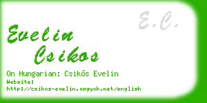 evelin csikos business card